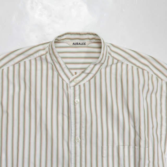 AURALEE オーラリー 19SS WASHED FINX TWILL STRIPE SLEEVELESS AURALEE オーラリー 19SS WASHED FINX TWILL STRIPE SLEEVELESS