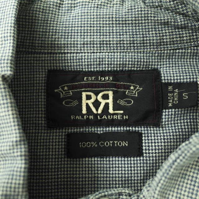 RRL ダブルアールエル L/S INDIGO DYE HOUNDS TOOTH WORK SHIRTS RRL ダブルアールエル L/S INDIGO DYE HOUNDS TOOTH WORK SHIRTS