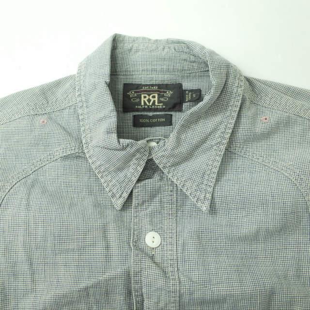 RRL ダブルアールエル L/S INDIGO DYE HOUNDS TOOTH WORK SHIRTS RRL ダブルアールエル L/S INDIGO DYE HOUNDS TOOTH WORK SHIRTS