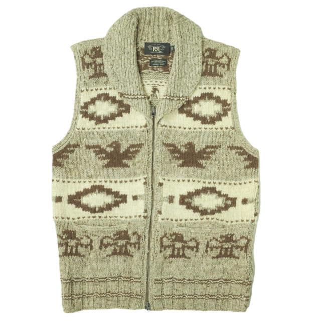 RRL ダブルアールエル COWICHAN HAND KNIT VEST カウチンハンドニット 