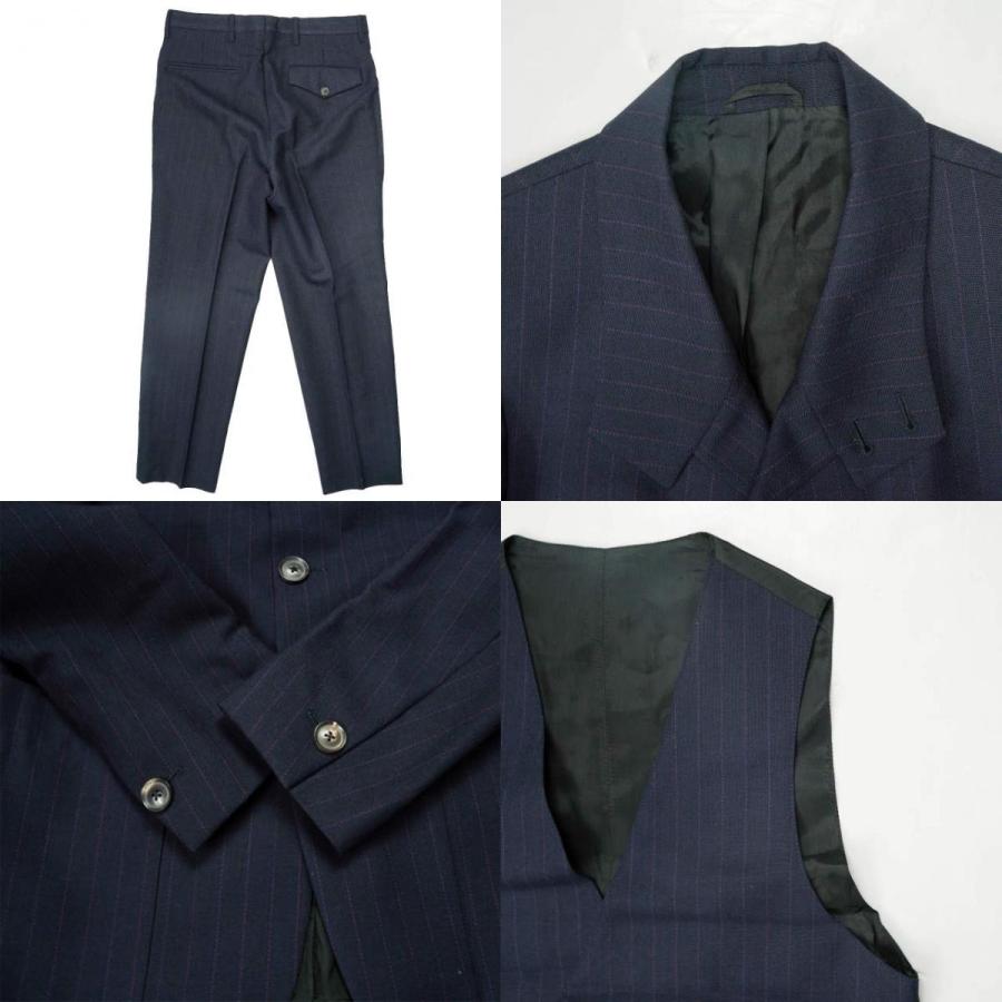 UMIT BENAN ウミットベナン イタリア製 3ピースセットアップ ZUM0013 44 ネイビー スーツ ストライプ g5720 |  | 07