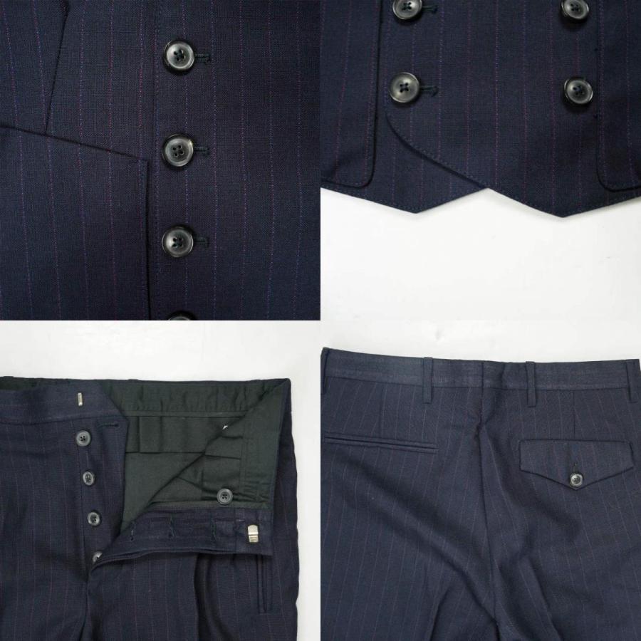 UMIT BENAN ウミットベナン イタリア製 3ピースセットアップ ZUM0013 44 ネイビー スーツ ストライプ g5720 |  | 08