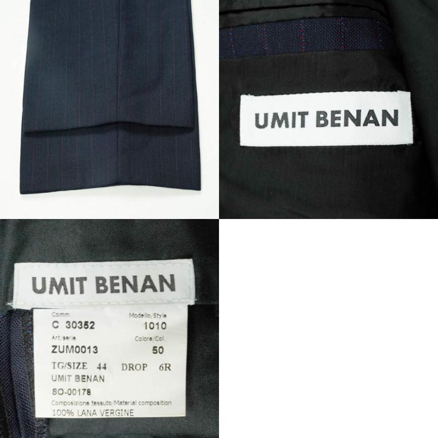 UMIT BENAN ウミットベナン イタリア製 3ピースセットアップ ZUM0013 44 ネイビー スーツ ストライプ g5720 |  | 09