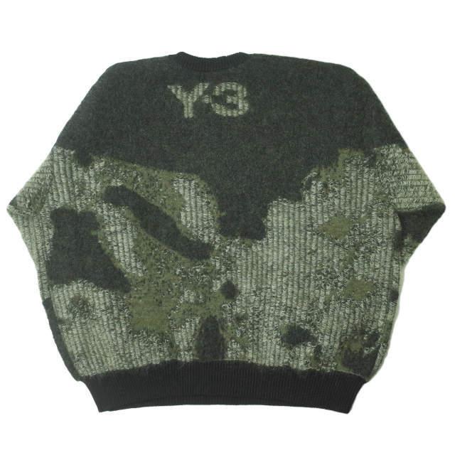 新品 Y-3 ワイスリー 21AW U CH1 CAMO KNIT CREW SWEATER