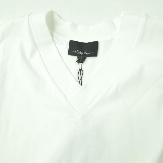 新品 3.1 Phillip Lim スリーワン フィリップリム 19SS SS OVERSIZED BOXY VNECK TEE オーバーサイズVネックTシャツ S OPTIC WHITE g5860 |  | 04