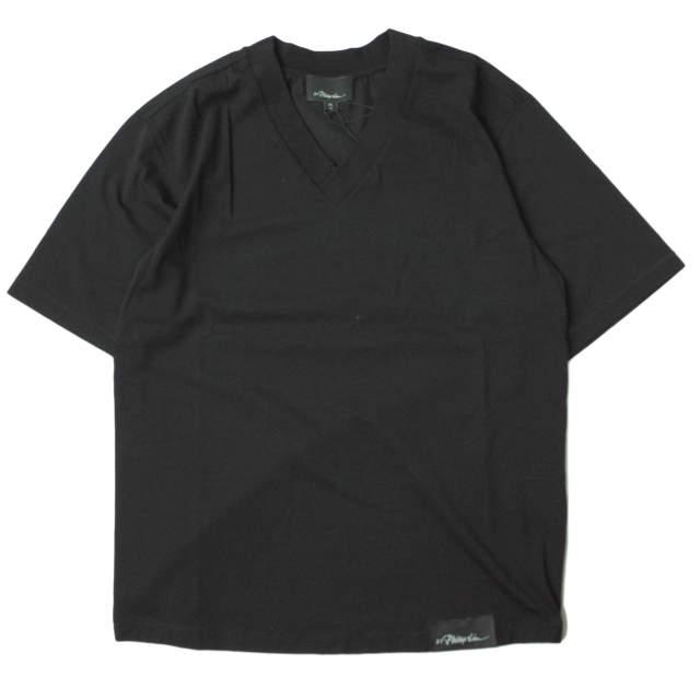新品 3.1 Phillip Lim スリーワン フィリップリム 19SS SS OVERSIZED BOXY VNECK TEE オーバーサイズVネックTシャツ XS Black g5861 | 