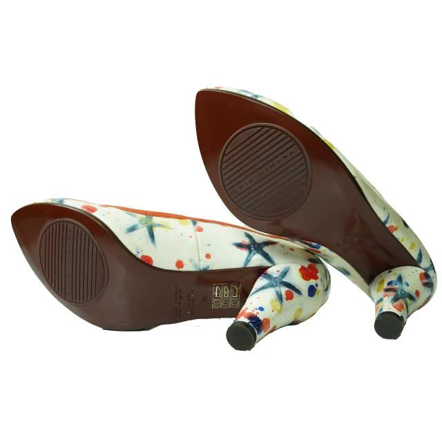新品 CHIE MIHARA チエミハラ EXPO スター＆ペイント レザーヒールパンプス 36(22.5-23cm) ホワイト 星 シューズ g5889 |  | 07