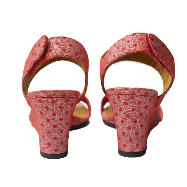 新品 CHIE MIHARA チエミハラ REGALIZ ドットベルクロストラップウエッジソールサンダル 37(23.5-24cm) ピンク アンクル シューズ g5891 |  | 03