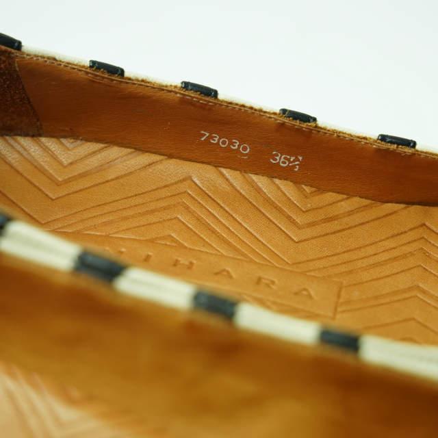 新品 CHIE MIHARA チエミハラ YOLI ボーダーフラットパンプス 361/2(23-23.5cm) ホワイト/ブラック シューズ g5901 |  | 07