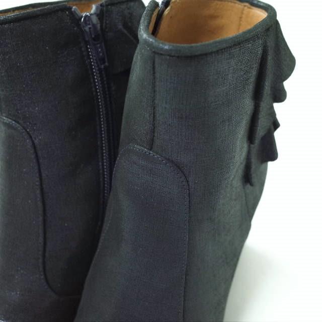 新品 CHIE MIHARA チエミハラ ACHA アンクルサイドジップヒールブーツ 34(21-21.5cm) NAVY チャンキー ブーティー フリル シューズ g5916 |  | 05