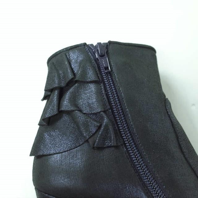 新品 CHIE MIHARA チエミハラ ACHA アンクルサイドジップヒールブーツ 34(21-21.5cm) NAVY チャンキー ブーティー フリル シューズ g5916 |  | 07