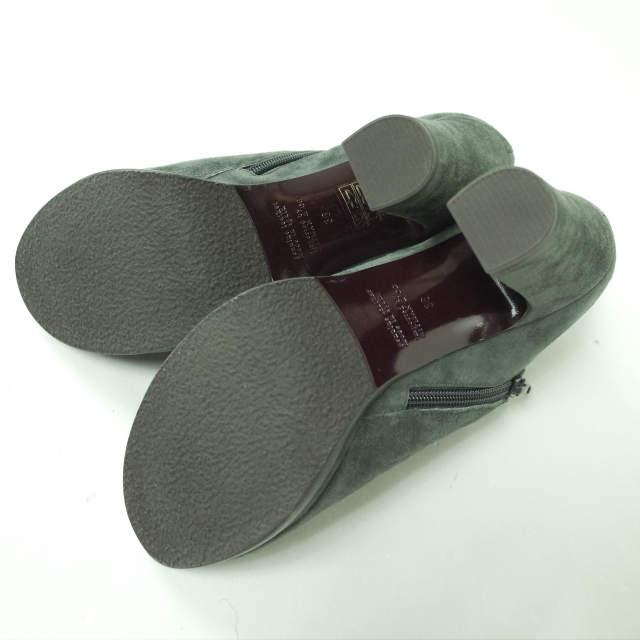 新品 CHIE MIHARA チエミハラ EAST カットワークブーティサンダル 36(22.5-23cm) GRAY スエード サイドジップ ヒール シューズ g5919 |  | 08