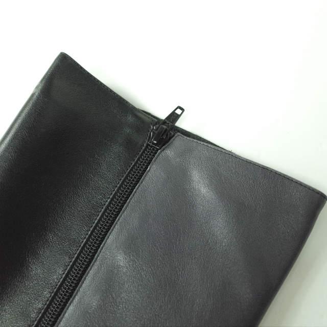 新品 CHIE MIHARA チエミハラ LINELA サイドジップレザーロングブーツ 35(22-22.5cm) BLACK/GRAY ヒール ツートーン シューズ g5925 |  | 06