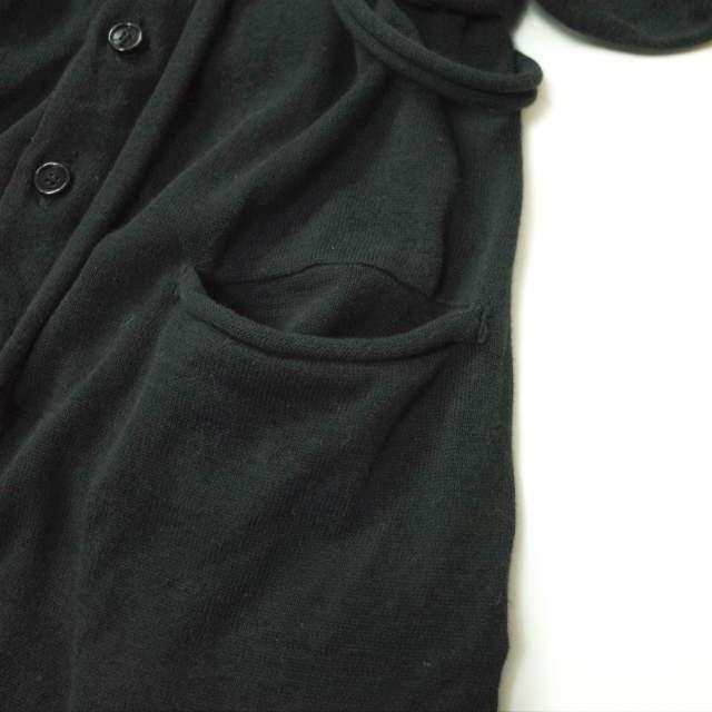 LIMI feu リミフゥ 日本製 ストールデザイン コットンニットロングカーディガン TX-K04-060 S ブラック Vネック ハイゲージ トップス g5959 |  | 05