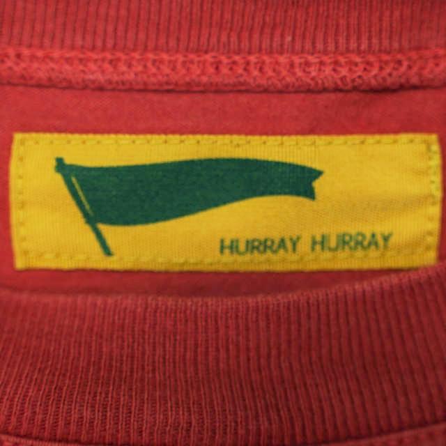 HURRAY HURRAY フレイフレイ フレーフレー 日本製 Side Panel Print Tee ウェーブプリント サイドパネルTシャツ H4015 2 レッド 半袖 g5962 |  | 02