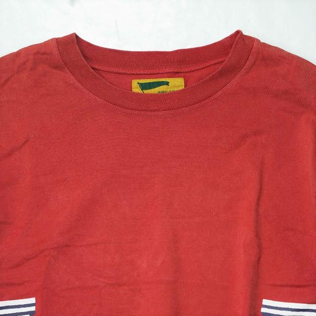 HURRAY HURRAY フレイフレイ フレーフレー 日本製 Side Panel Print Tee ウェーブプリント サイドパネルTシャツ H4015 2 レッド 半袖 g5962 |  | 03