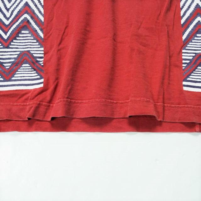 HURRAY HURRAY フレイフレイ フレーフレー 日本製 Side Panel Print Tee ウェーブプリント サイドパネルTシャツ H4015 2 レッド 半袖 g5962 |  | 04