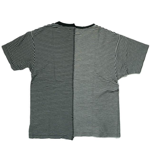 HURRAY HURRAY フレイフレイ フレーフレー 日本製 REMAKE BORDER POCKET TEE リメイクボーダーポケットTシャツ H1554 1 ブラック g5963 |  | 01