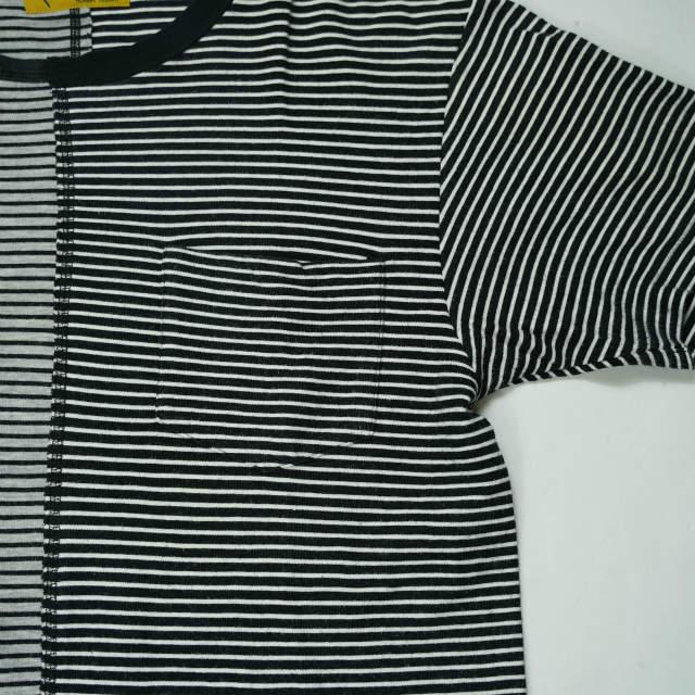 HURRAY HURRAY フレイフレイ フレーフレー 日本製 REMAKE BORDER POCKET TEE リメイクボーダーポケットTシャツ H1554 1 ブラック g5963 |  | 04