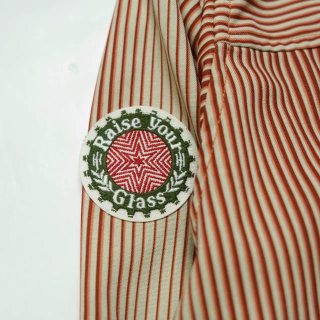 HURRAY HURRAY フレイフレイ フレーフレー 18SS 日本製 グラデーションストライプシャツ C2004 1 ブラウン 長袖 ワッペン トップス g5969 |  | 06