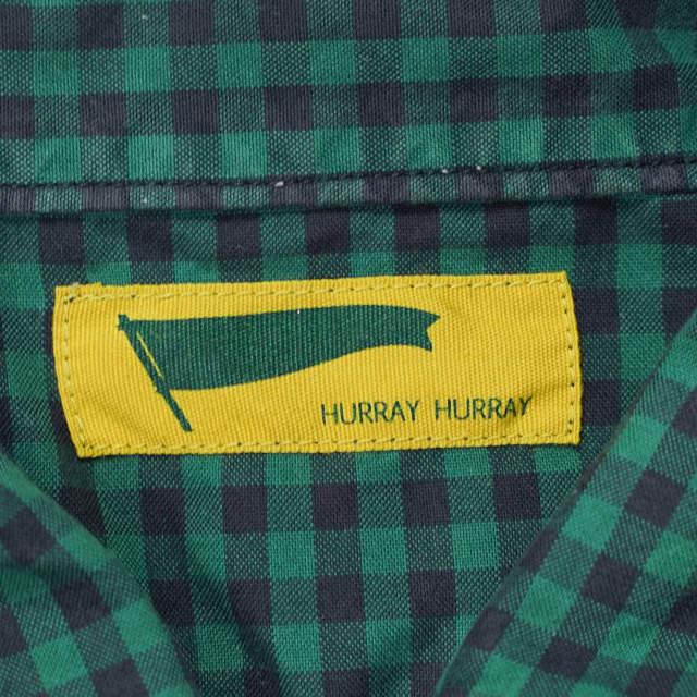 HURRAY HURRAY フレイフレイ フレーフレー 日本製 カバーオールシャツ H1512 1 グリーン 長袖 ギンガムチェック トップス g5973 |  | 02