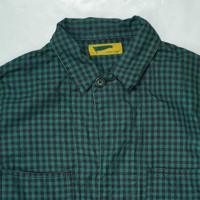 HURRAY HURRAY フレイフレイ フレーフレー 日本製 カバーオールシャツ H1512 1 グリーン 長袖 ギンガムチェック トップス g5973 |  | 03