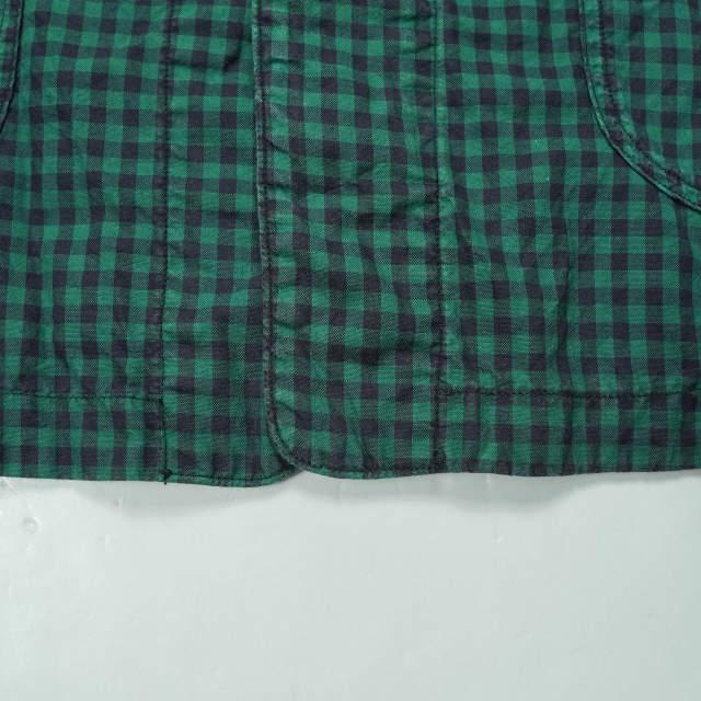 HURRAY HURRAY フレイフレイ フレーフレー 日本製 カバーオールシャツ H1512 1 グリーン 長袖 ギンガムチェック トップス g5973 |  | 08