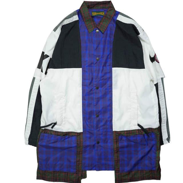 HURRAY HURRAY フレイフレイ フレーフレー 日本製 Composition SPORTS NYLON COAT リメイク スポーツナイロンコート C1008 ONE SIZE g5975 | 