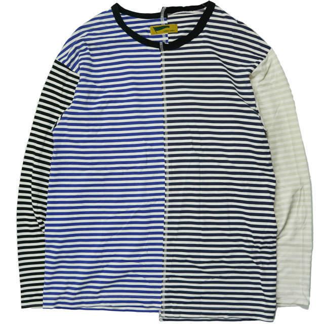 HURRAY HURRAY フレイフレイ フレーフレー REMAKE BORDER L/S TEE 再構築リメイクボーダーロングスリーブTシャツ H1614 クレイジー g5982 | 