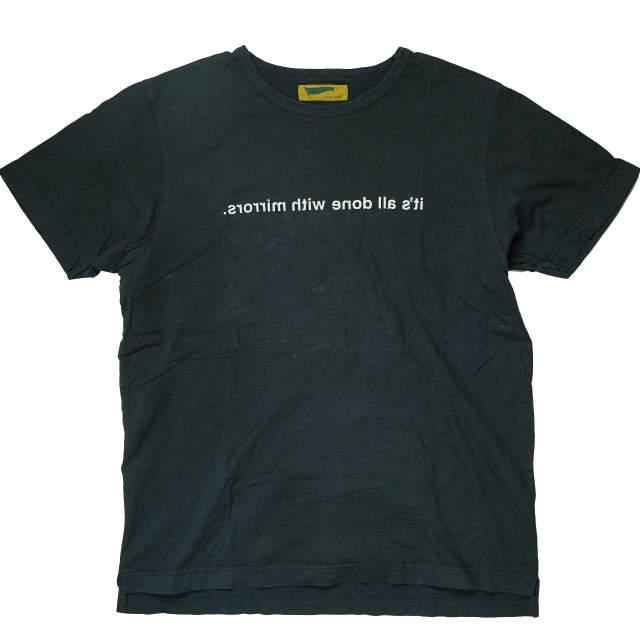 HURRAY HURRAY フレイフレイ フレーフレー 日本製 Mirror Tee ミラーTシャツ 1程度 ブラック 半袖 トップス g5983 | 