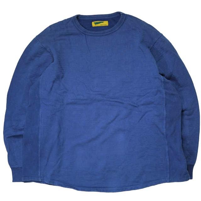 HURRAY HURRAY フレイフレイ フレーフレー Indigo Sweat Pullover インディゴクルーネックスウェット 1程度