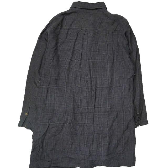 HURRAY HURRAY フレイフレイ フレーフレー CHECK SHOP COAT チェックショップコート 1程度 グレー ロングシャツ アウター g5985 |  | 01