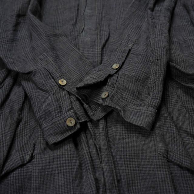 HURRAY HURRAY フレイフレイ フレーフレー CHECK SHOP COAT チェックショップコート 1程度 グレー ロングシャツ アウター g5985 |  | 07