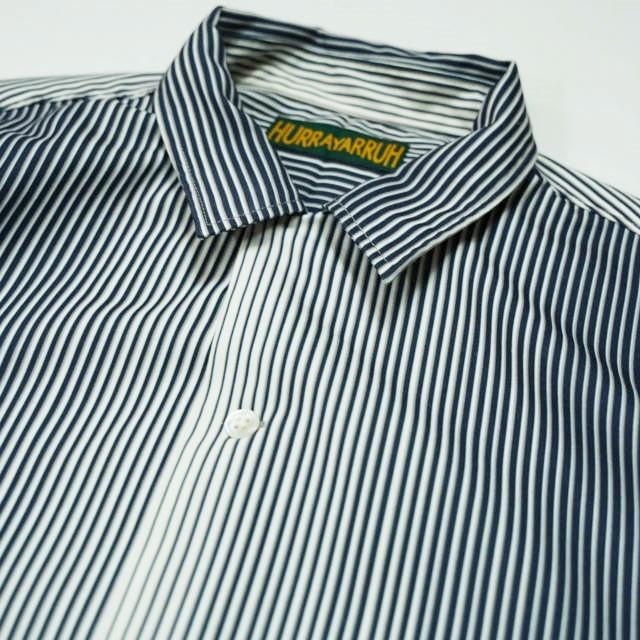HURRAY HURRAY フレイフレイ フレーフレー 18SS グラデーションストライプショートスリーブオープンカラーシャツ ネイビー ワッペン g5986 |  | 03