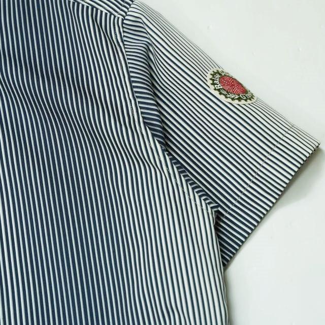 HURRAY HURRAY フレイフレイ フレーフレー 18SS グラデーションストライプショートスリーブオープンカラーシャツ ネイビー ワッペン g5986 |  | 04