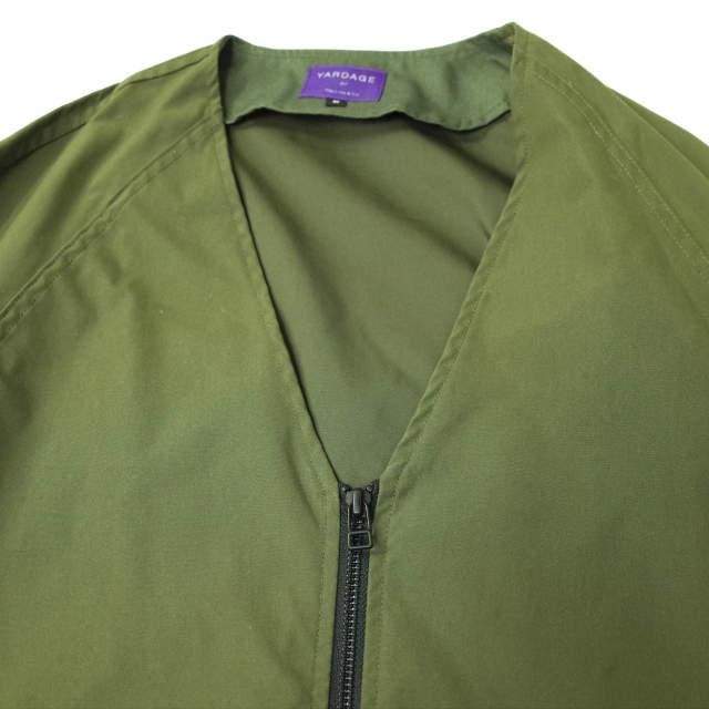 YARDAGE BY RayLine＆Co ヤーデージ バイ レイラインアンドコー Vネックアーミージップシャツジャケット YA1602-SH04 S オリーブ g6041 |  | 03