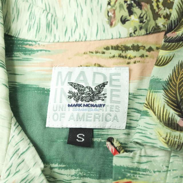 MARK MCNAIRY マークマクナイリー アメリカ製 Rayon Aloha Shirts レーヨンアロハシャツ S グリーン 半袖 開襟 オープンカラー g6109 |  | 02