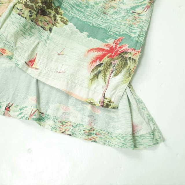 MARK MCNAIRY マークマクナイリー アメリカ製 Rayon Aloha Shirts レーヨンアロハシャツ S グリーン 半袖 開襟 オープンカラー g6109 |  | 06