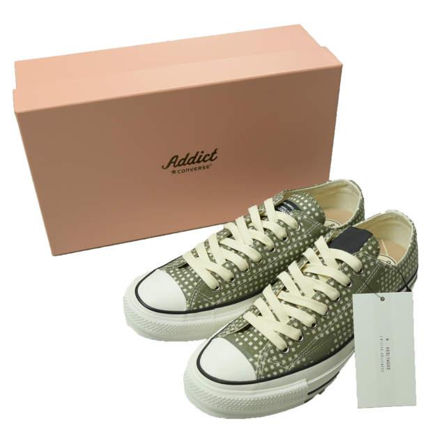 新品 N.HOOLYWOOD COMPILE LINE x CONVERSE ADDICT x UNDERCOVER 21AW CHUCK TAYLOR NU OX 2212-SE01peg US8.5(27cm) KHAKI CHECK g6162 | 