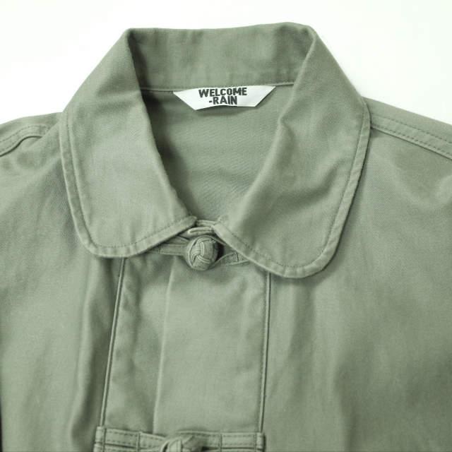 WELCOME RAIN ウェルカムレイン 21AW 日本製 COVER ALL JACKET チャイナボタン カバーオールジャケット 2 GRAY KHAKI ブルゾン g6175 |  | 03