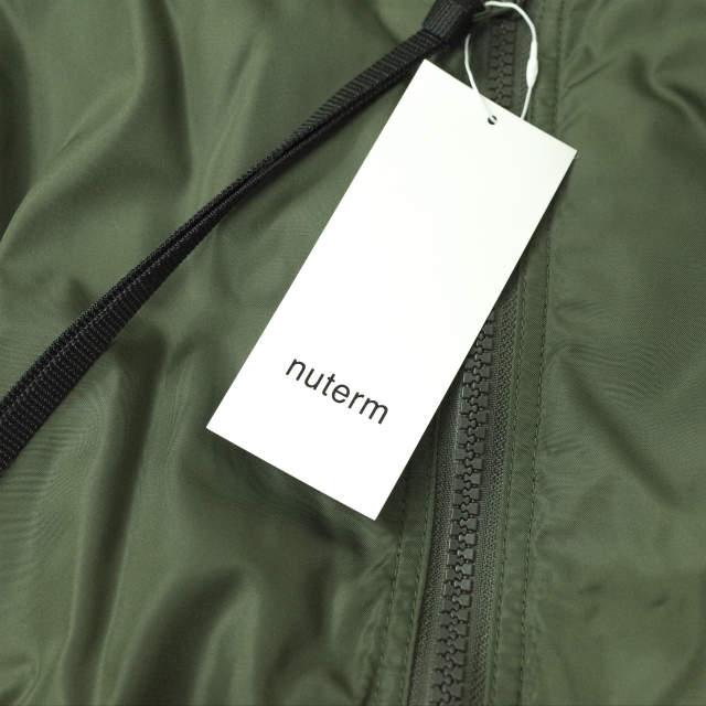 新品 nuterm ニューターム 19AW 日本製 Pull Over Bomber Jacket プル 