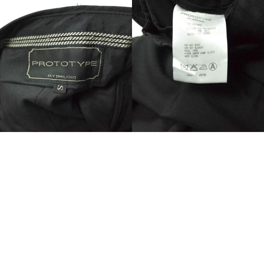 PROTOTYPE BY MILOK プロトタイプバイミロック 日本製 P/W 2Bジャケット ＆ ノープリーツスラックス S ブラック スーツ セットアップ g6203 |  | 09
