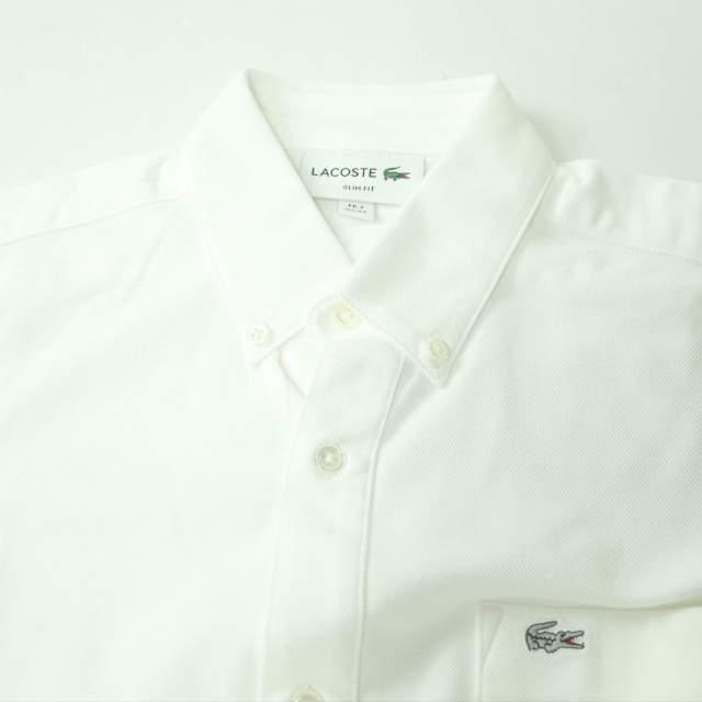 LACOSTE ラコステ 日本製 ビズポロシャツ PH764EL 2 ホワイト 半袖 BD 