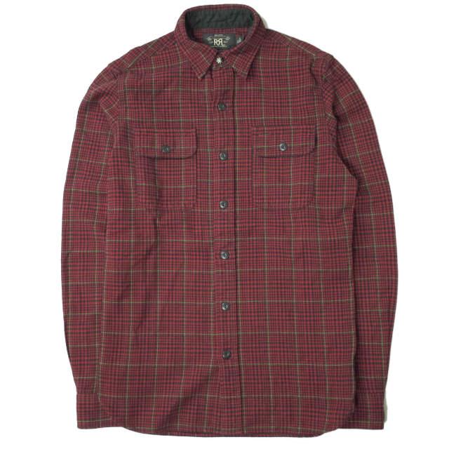 RRL ダブルアールエル Matlock Work Shirt コンチョボタン チェック 