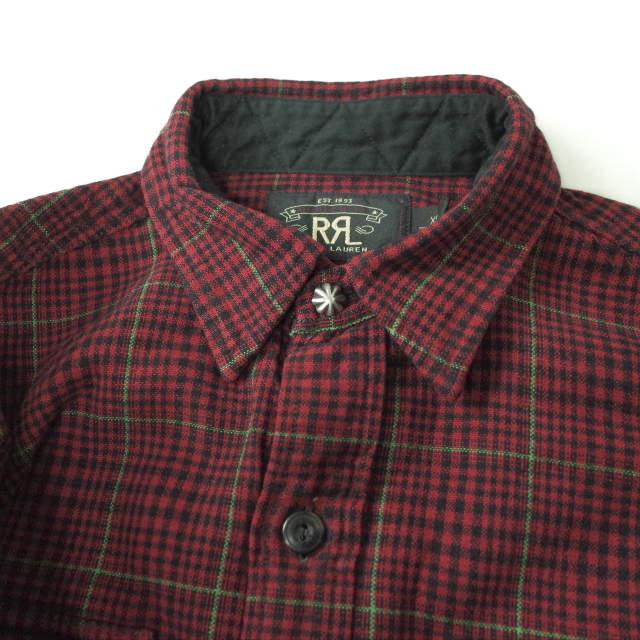 RRL ダブルアールエル Matlock Work Shirt コンチョボタン チェック 