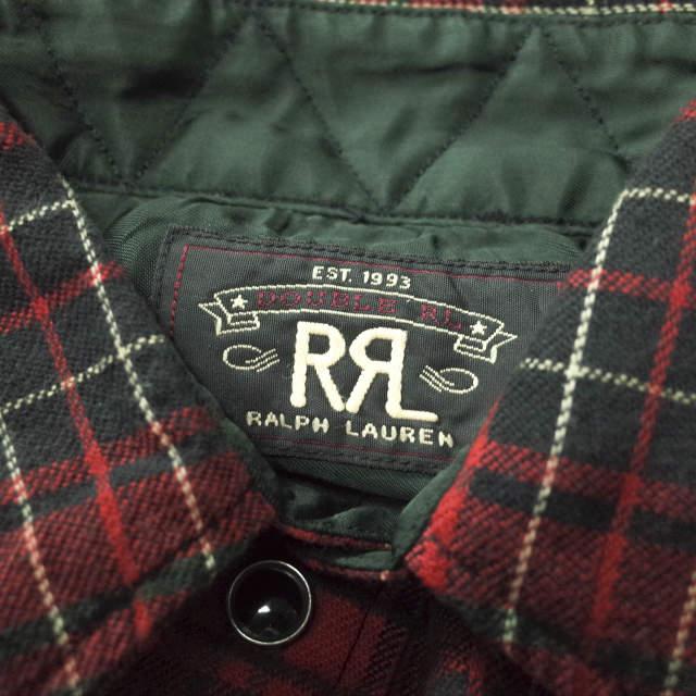 RRL ダブルアールエル PLAID L/S WESTERN SHIRTS チェックウエスタンシャツ XS レッド 長袖 Double RL トップス g6265｜looponline｜03