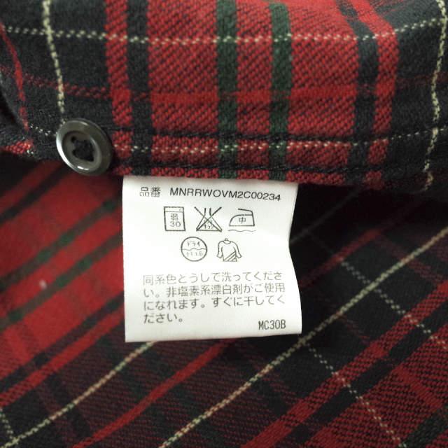 RRL ダブルアールエル PLAID L/S WESTERN SHIRTS チェックウエスタンシャツ XS レッド 長袖 Double RL トップス g6265｜looponline｜07