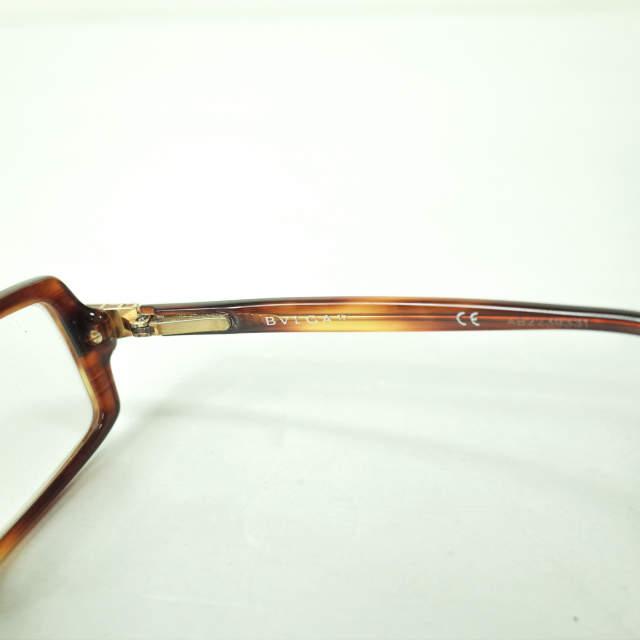 BVLGARI ブルガリ スクエアフレーム メガネ AB2239331 ブラウン/クリア 伊達眼鏡 g6295 |  | 06