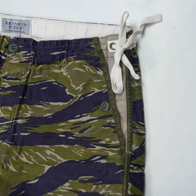 KENNETH FIELD ケネスフィールド TRACK＆FIELD SHORTS - CAMO トラック＆フィールドショーツ タイガーストライプ L ショートパンツ g6304 |  | 04