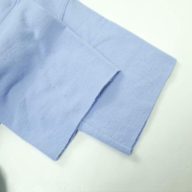 新品 SASQUATCHfabrix. サスクワァッチファブリックス MOBIUS LOOP HS SWEAT ダメージ加工ショートスリーブスウェット M LIGHT BLUE g6350 |  | 06